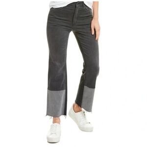 La Vie Rebecca Taylor Patch Grey Combo Straight Leg Jeans